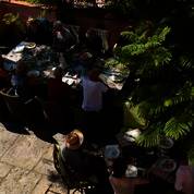 The lower terrace with dining area The lower terrace with dining area